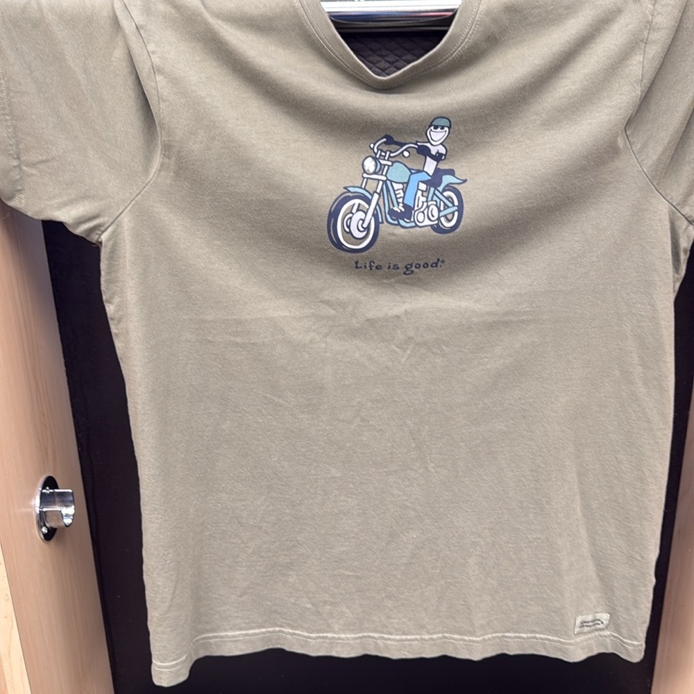 Life Is Good “Motorcycle Jake” Crusher Short Sleeve Tee